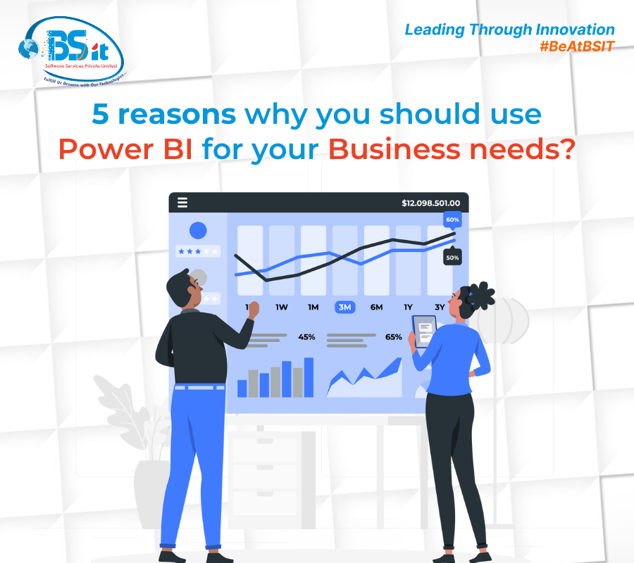 5 Reasons Why You Should Use PowerBI for your business at BSIT-Software-Services-Web-And-App-Development-Company-In-India