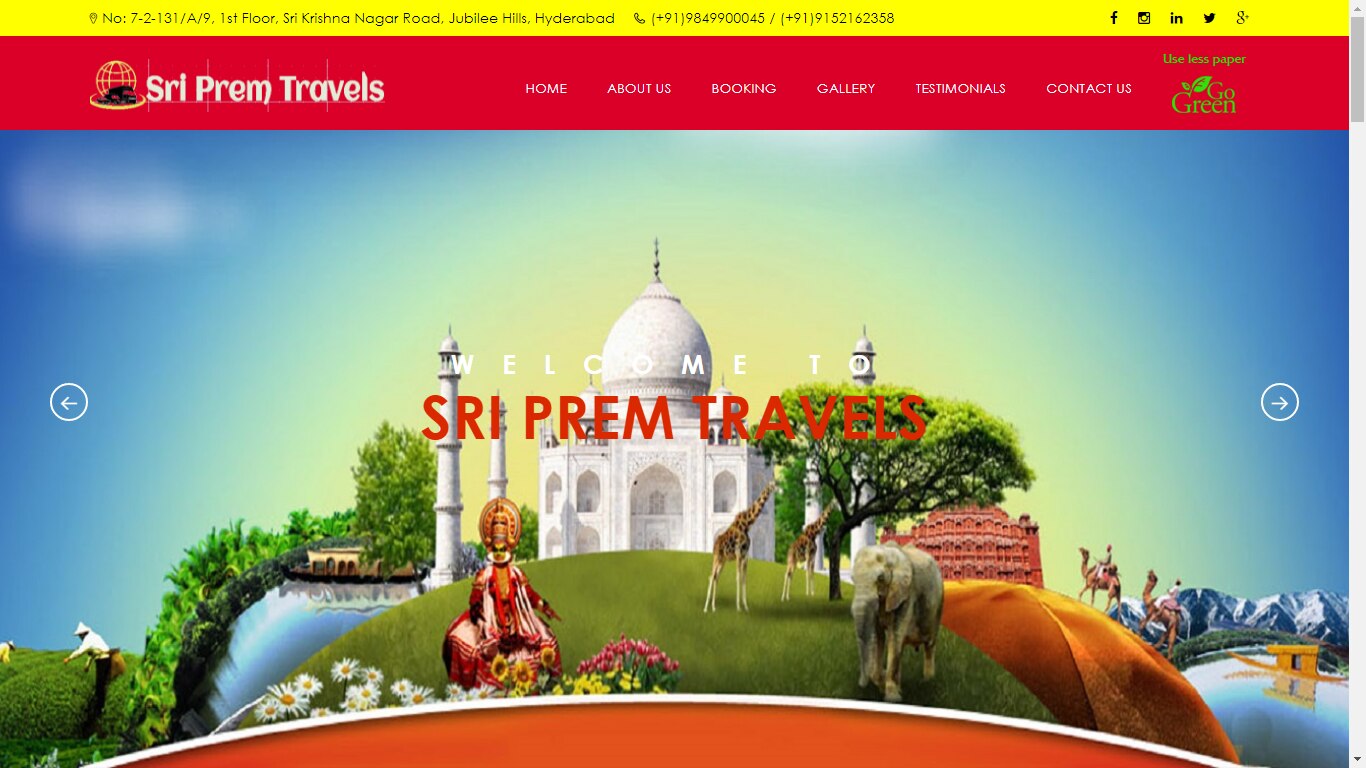 Our-work-Prem-Travels-BSIT_Software_Services_Web_And_App_Development_Company_India